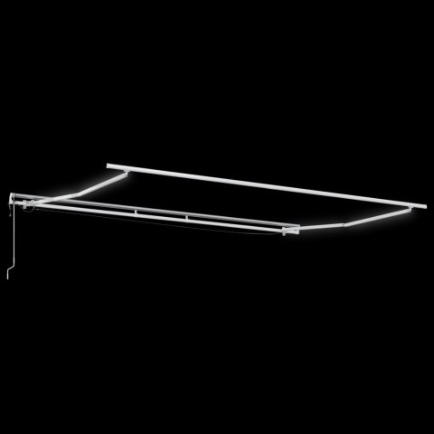 Markiza zwijana Ze LED Lights Żółty i pomarańczowy 400 × 350 cm