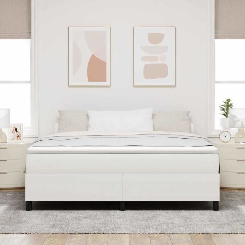 Łóżko sprężynowe Kremowy i Biały 180 x 200 cm