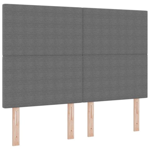 Łóżko z sprężyną LED Jasnoszary i biały. 140 x 190 cm