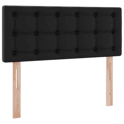 Łóżko z miejscem na przechowywanie i LED Czarny 120 x 190 cm