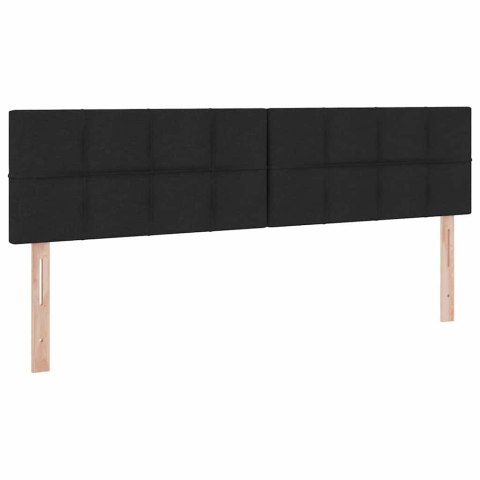Łóżko z miejscem na przechowywanie i LED Czarny 180 x 200 cm