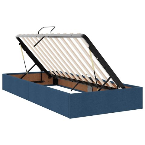 Łóżko z miejscem na przechowywanie i LED Niebieski 100 x 200 cm
