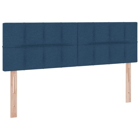 Łóżko z miejscem na przechowywanie i LED Niebieski 140 x 190 cm