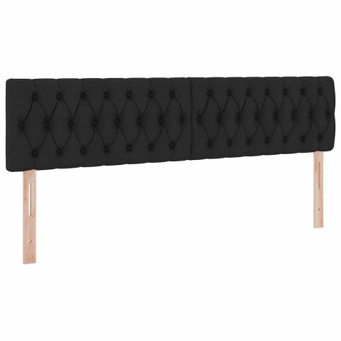 Łóżko z miejscem na przechowywanie i LED Czarny 180 x 200 cm