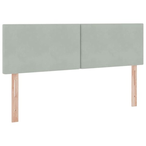Łóżko z miejscem na przechowywanie i LED 140 x 190 cm Aksamit