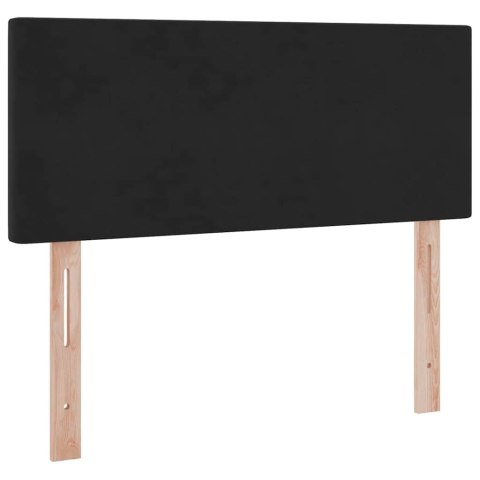 Łóżko z miejscem na przechowywanie i LED Czarny 120 x 200 cm