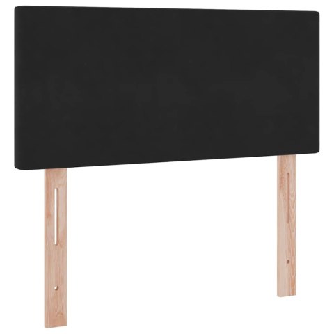 Łóżko z miejscem na przechowywanie i LED Czarny 90 x 200 cm