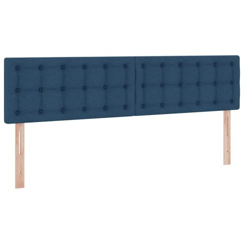 Łóżko z miejscem na przechowywanie i LED Niebieski 160 x 200 cm
