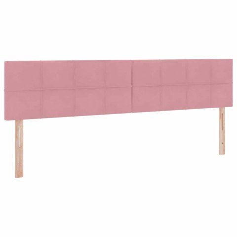 Łóżko z miejscem na przechowywanie i LED Różowy 200 x 200 cm