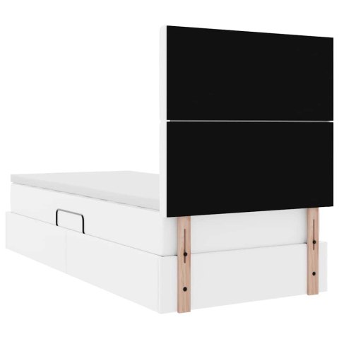 Łóżko z miejscem do przechowywania Czysta Biała 100 x 200 cm