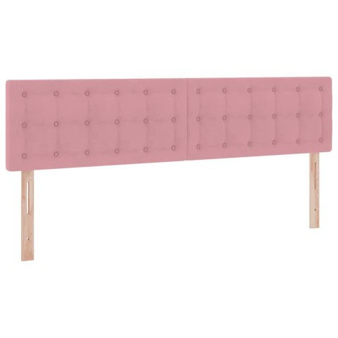 Łóżko z miejscem na przechowywanie i LED Różowy 180 x 200 cm
