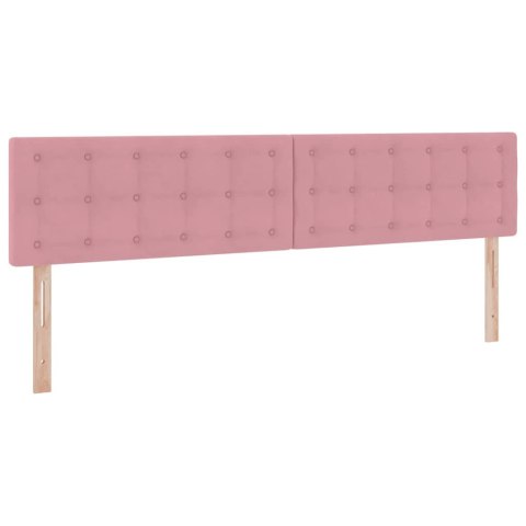 Łóżko z miejscem na przechowywanie i LED Różowy 200 x 200 cm