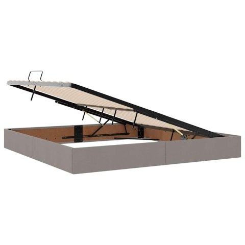 Łóżko z miejscem na przechowywanie i materacem 200 x 200 cm