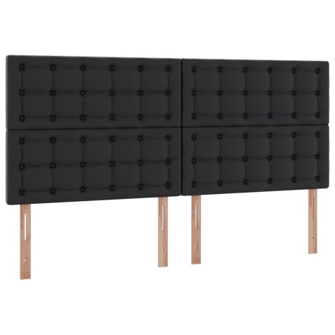 Łóżko z miejscem na przechowywanie i LED Czarny 200 x 200 cm