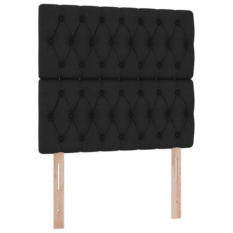 Łóżko z miejscem na przechowywanie i LED Czarny 100 x 200 cm