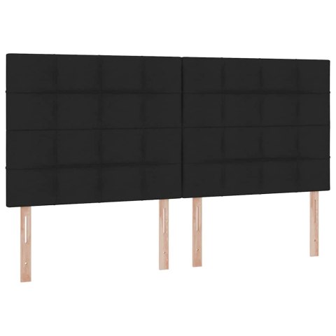 Łóżko z miejscem na przechowywanie i LED Czarny 200 x 200 cm