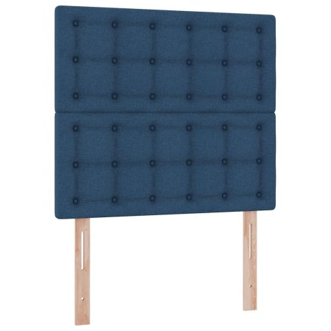 Łóżko z miejscem na przechowywanie i LED Niebieski 100 x 200 cm