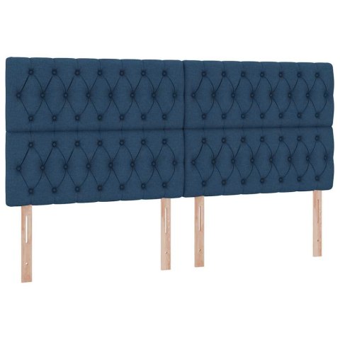 Łóżko z miejscem na przechowywanie i LED Niebieski 200 x 200 cm