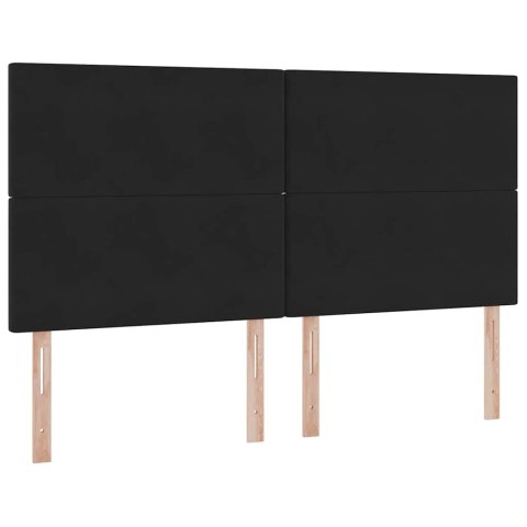 Łóżko z miejscem na przechowywanie i LED Czarny 160 x 200 cm