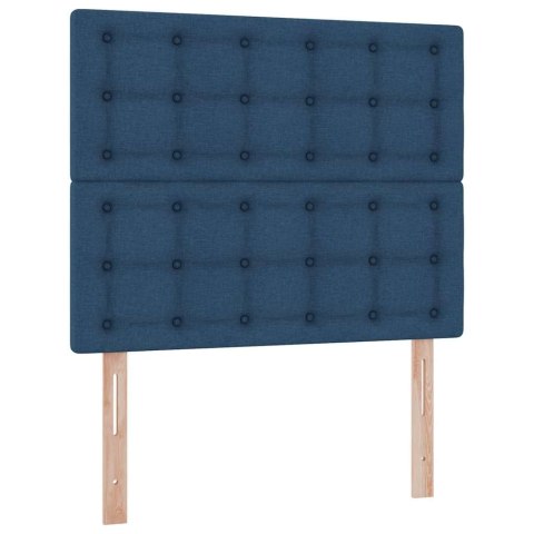 Łóżko z miejscem na przechowywanie i LED Niebieski 120 x 200 cm