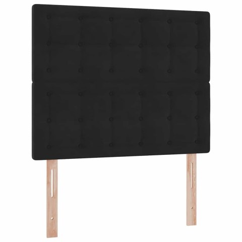 Łóżko z miejscem na przechowywanie i LED Czarny 120 x 200 cm