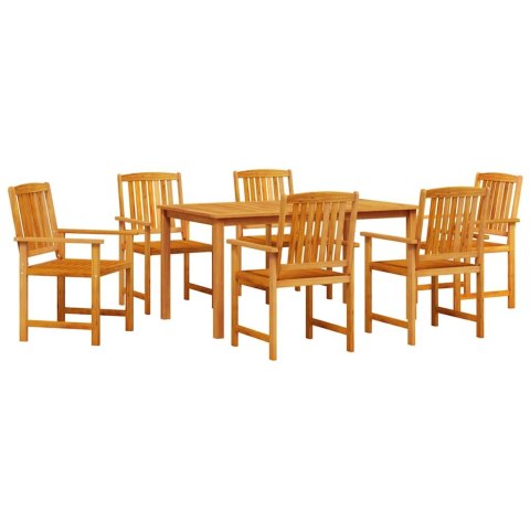 Zestaw do jadalni w ogrodzie 5 pcs Brązowy Lite Drewno Akacji