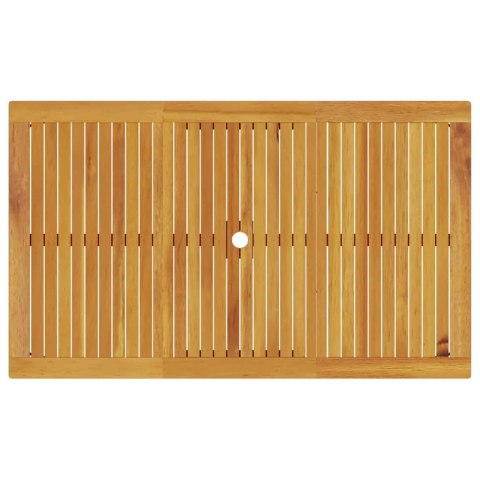 Zestaw do jadalni w ogrodzie 5 pcs Brązowy Lite Drewno Akacji