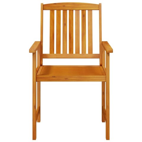 Zestaw do jadalni w ogrodzie 9 pcs Brązowy Lite Drewno Akacji