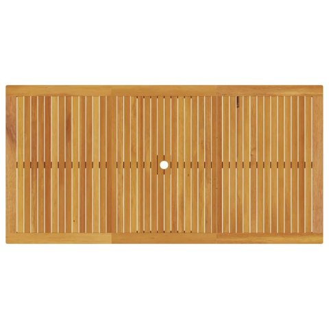 Zestaw do jadalni w ogrodzie 9 pcs Brązowy Lite Drewno Akacji