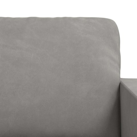 Sofa 2 pcs Jasnoszary 228 x 78 x 80 cm Aksamit
