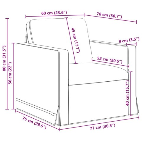 Sofa 2 pcs Jasnoszary 228 x 78 x 80 cm Aksamit