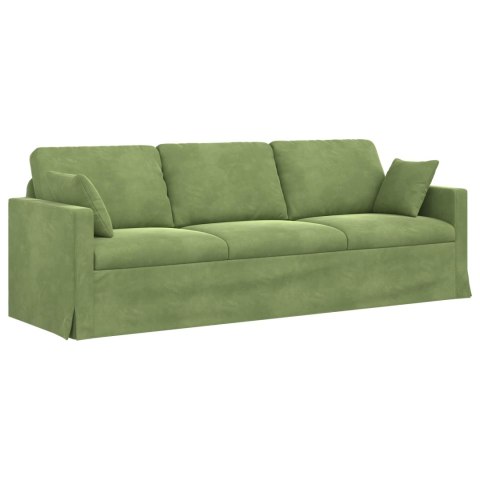 Sofa 2 pcs Jasnozielony 228 x 78 x 80 cm Aksamit