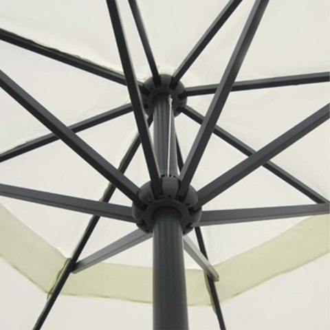 Parasol z aluminium, 500 cm, biały