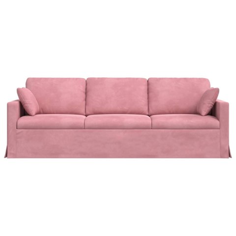 Sofa Różowy 228 x 78 x 80 cm Aksamit