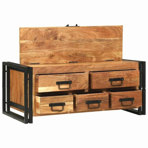 Stolik kawowy Brązowy 90 x 50 x 38 cm Lite Drewno Akacji