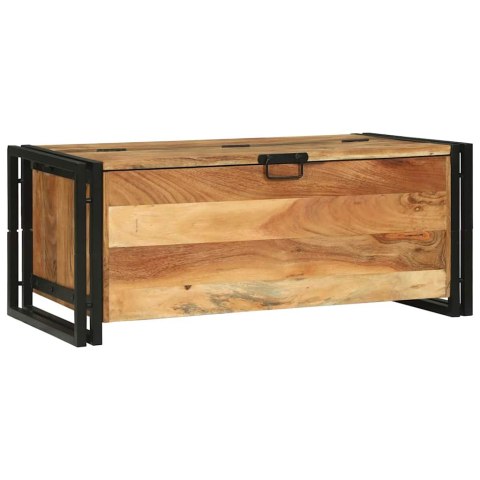 Stolik kawowy Brązowy 90 x 50 x 38 cm Lite Drewno Akacji
