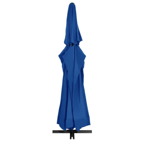 Parasol ogrodowy na aluminiowym słupku, 500 cm, niebieski