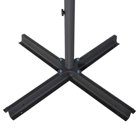 Parasol ogrodowy na aluminiowym słupku, 500 cm, niebieski