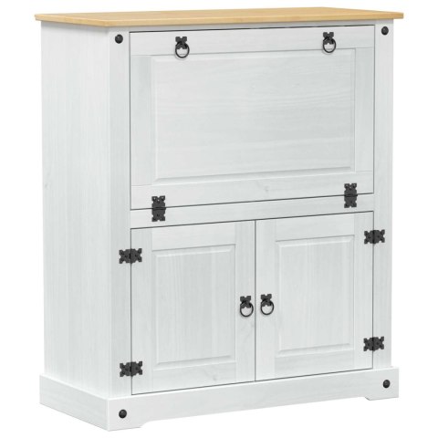 Szafka na wino Biały 97 x 45 x 114 cm Lite drewno sosnowe