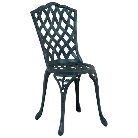 Zestaw stołów ogrodowych 5 pcs Zielony Aluminium odlewane