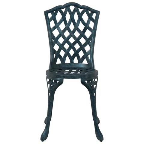Zestaw stołów ogrodowych 5 pcs Zielony Aluminium odlewane