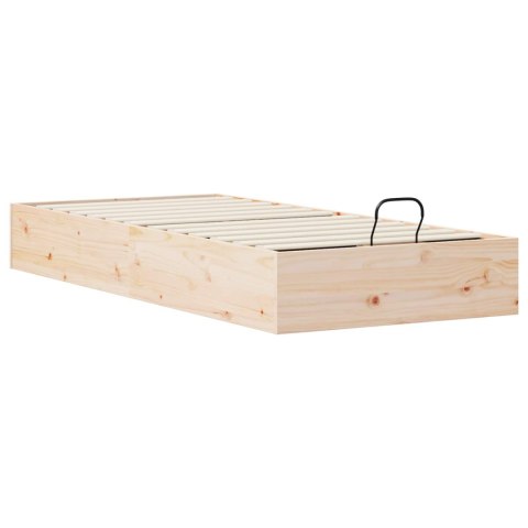 Rama Łóżka Otomanowego z Przechowalnią 2 pcs Naturalny