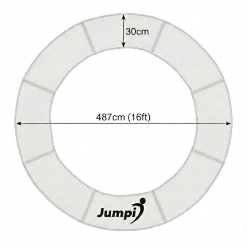 Osłona na sprężyny do trampoliny 16FT 487 cm JUMPI