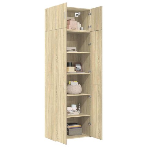 Szafka, dąb sonoma, 70x42,5x225 cm, materiał drewnopochodny