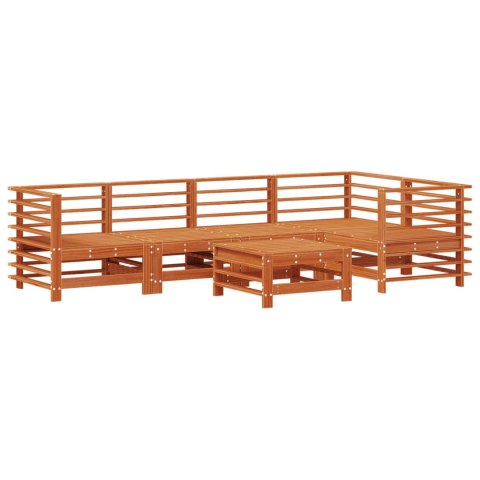 Zestaw wypoczynkowy w ogrodzie 6 pcs Woskowy Brąz