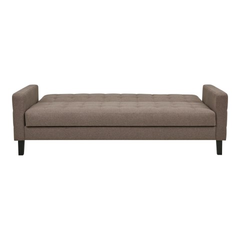 Sofa rozkładana Milton brązowa/ czarne