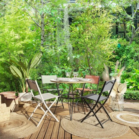 Krzesło Elba składane outdoor zielone