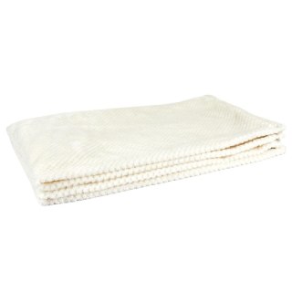 Koc/ Pled Honeycomb kremowy 120x150cm