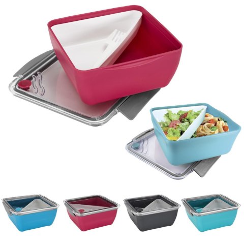 Lunch box Divided z widelcem 2,6l