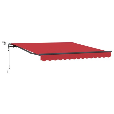Tkanina Zadaszenia z Czerwony 300 x 250 cm Poliester